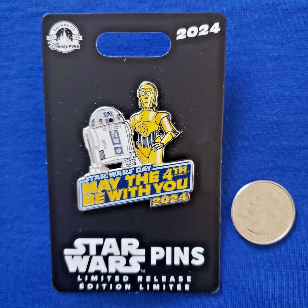 Disney Parks Star Wars R2-D2 & C-3PO May the 4th Be With You Pin 2024 Pin LR