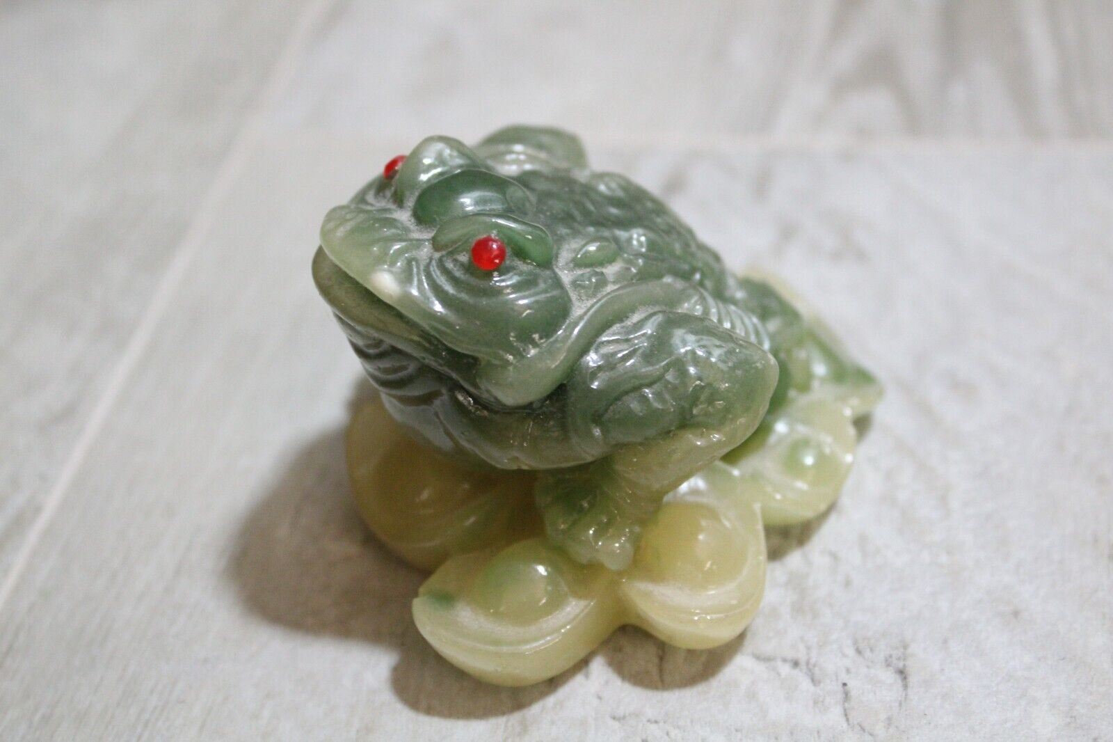 Green  Money toad  Lucky frog  - Wealth-beckoning for Excellent Luck Feng Shui