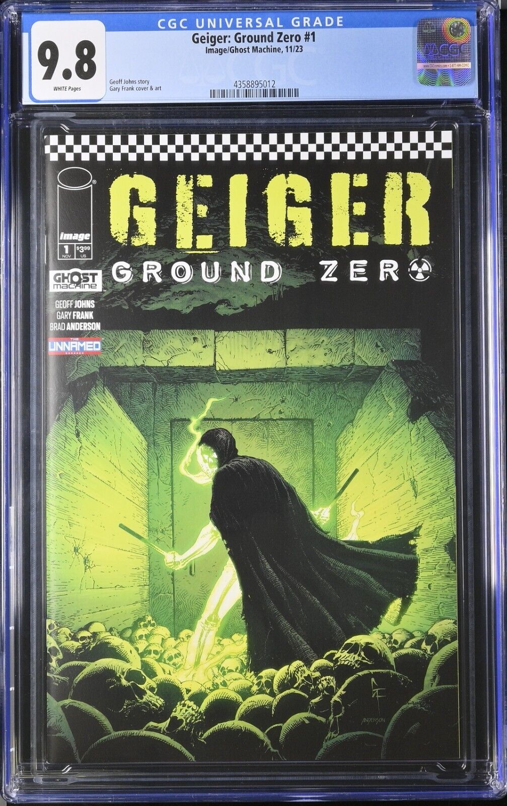 Geiger: Ground Zero #1 CGC 9.8 Gary Frank Cover A Image/Ghost Machine 2023 WP