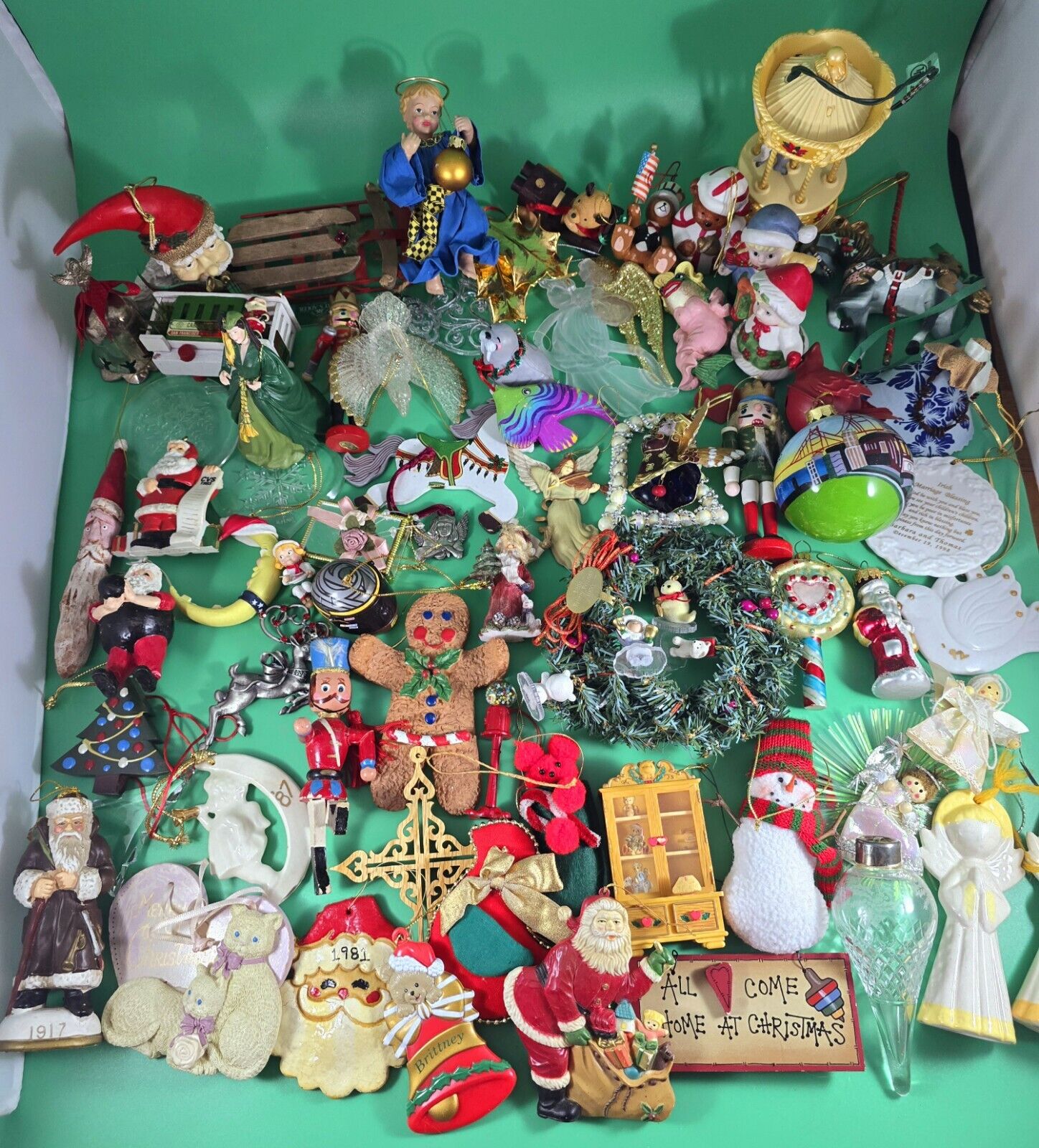 lot of vintage christmas ornaments 68pcs