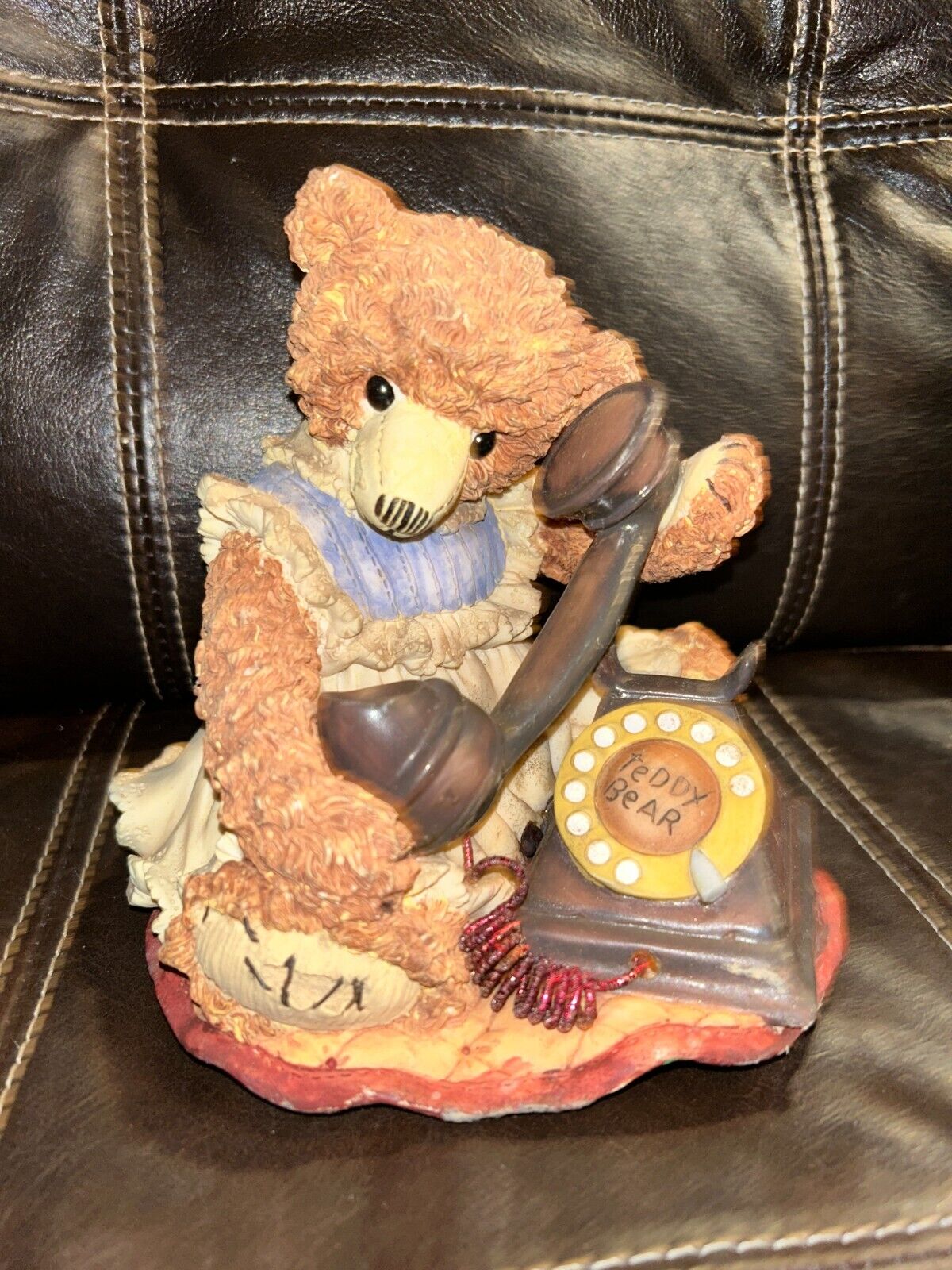 VIntage O\'Well Teddy Bear Music Box Plays Nicely \