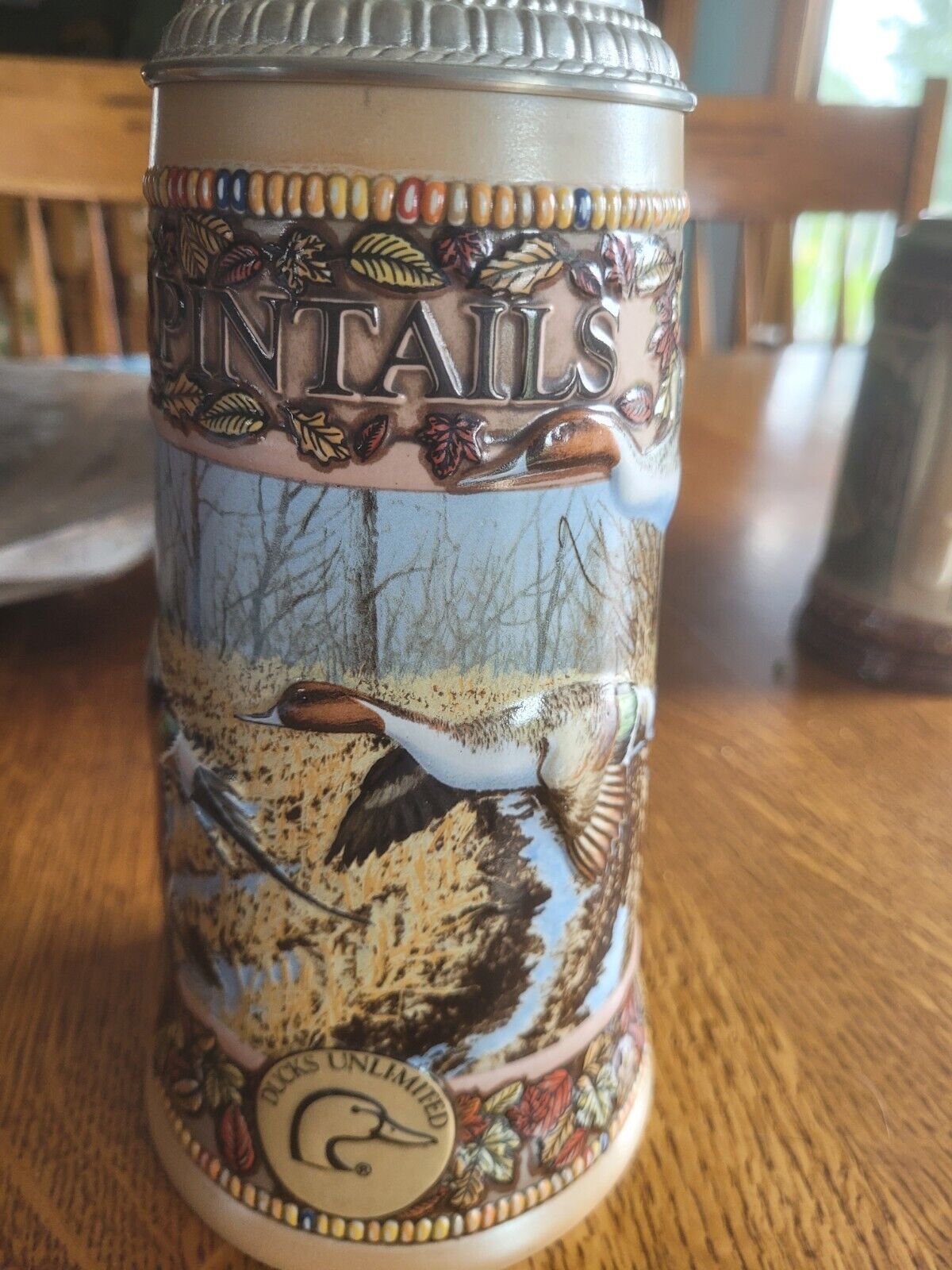 1989 Ducks Unlimited Pintail Beer Stein Fourth 3rd Edition The WATERFOWL Series
