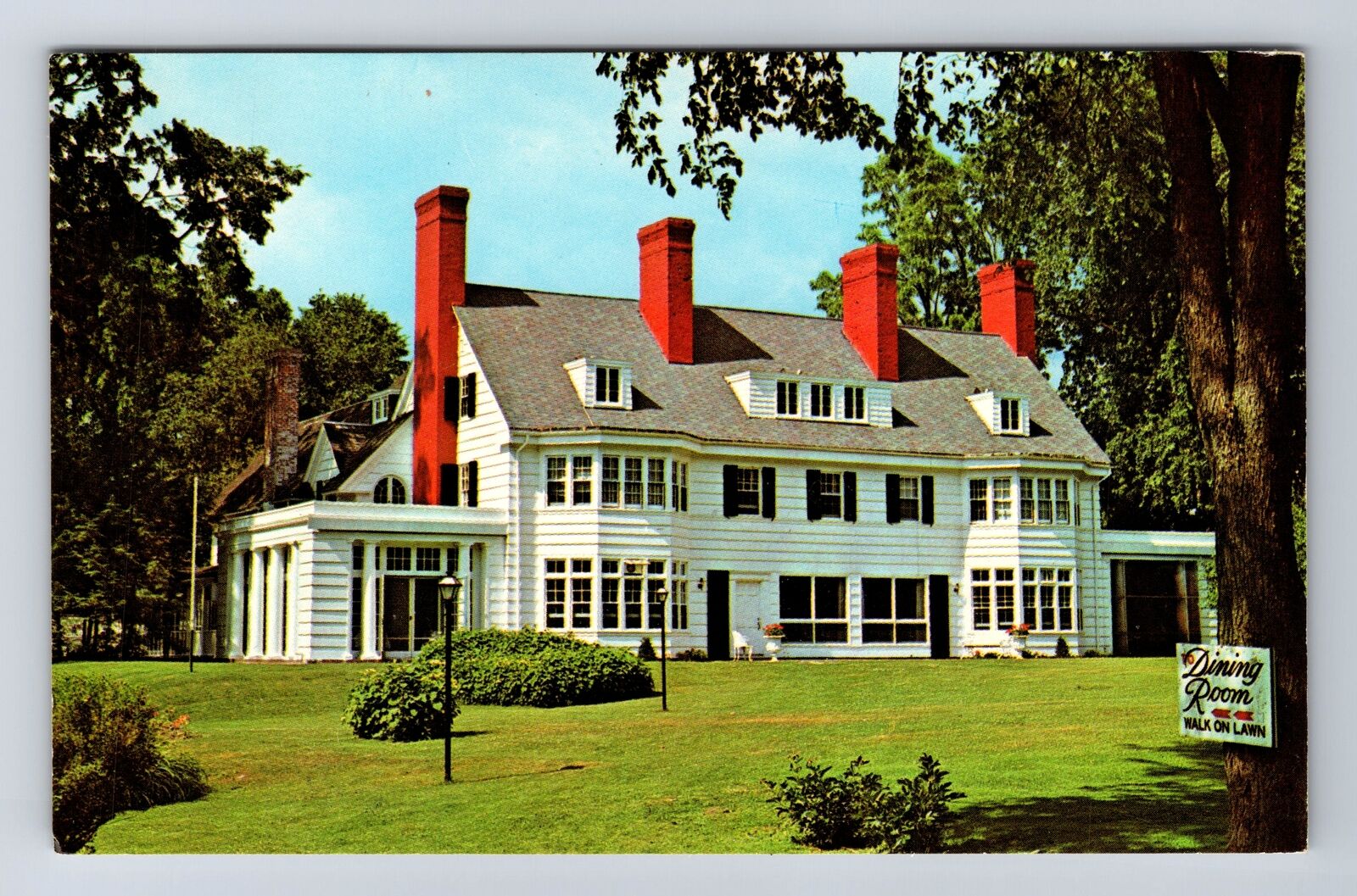 Old Bennington VT-Vermont, Four Chimney\'s Luncheon, Antique Vintage Postcard