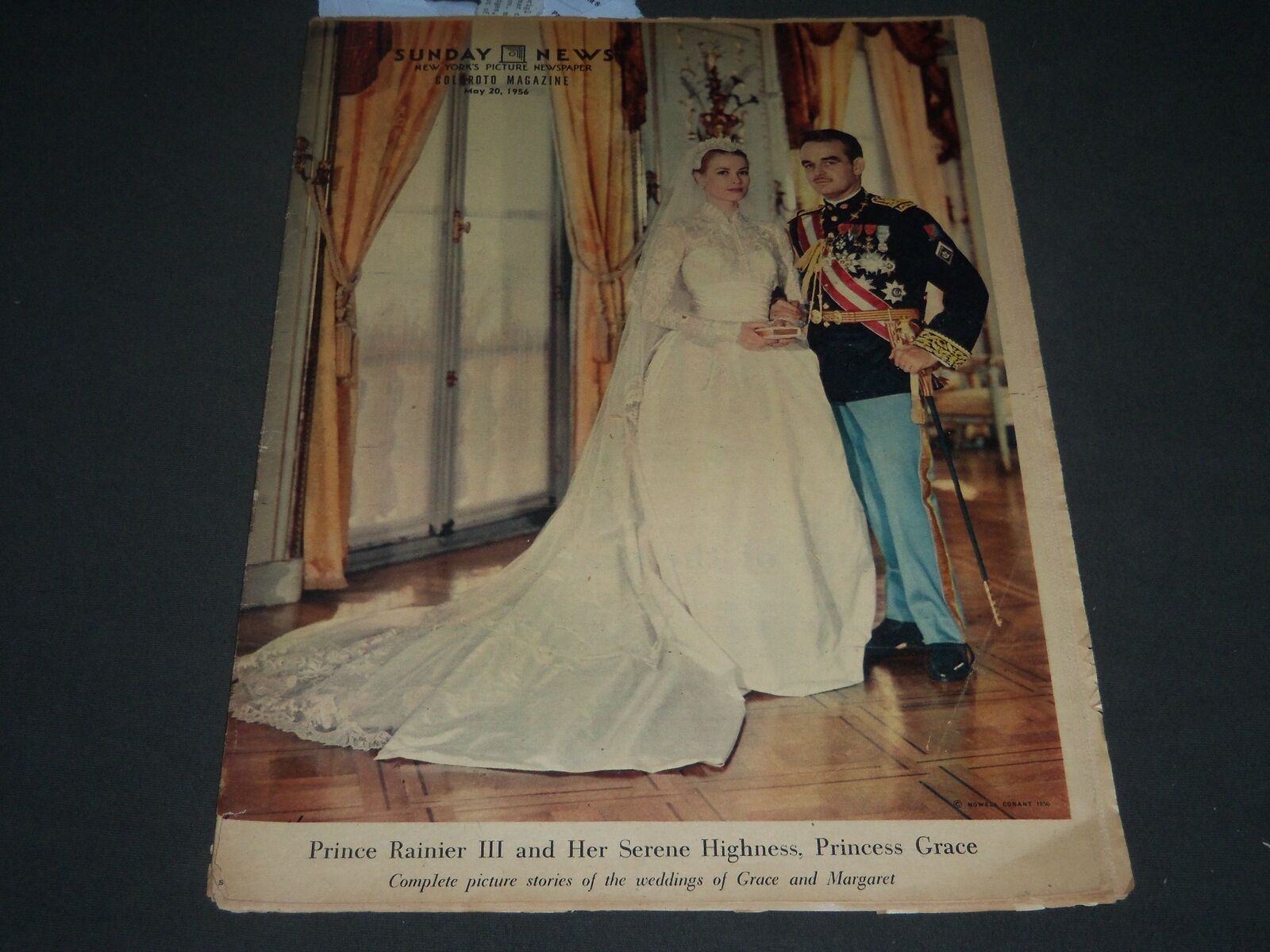 1956 MAY 20 COLORATO MAGAZINE SECTION - GRACE KELLY WEDDING - TRUMAN - NP 2419