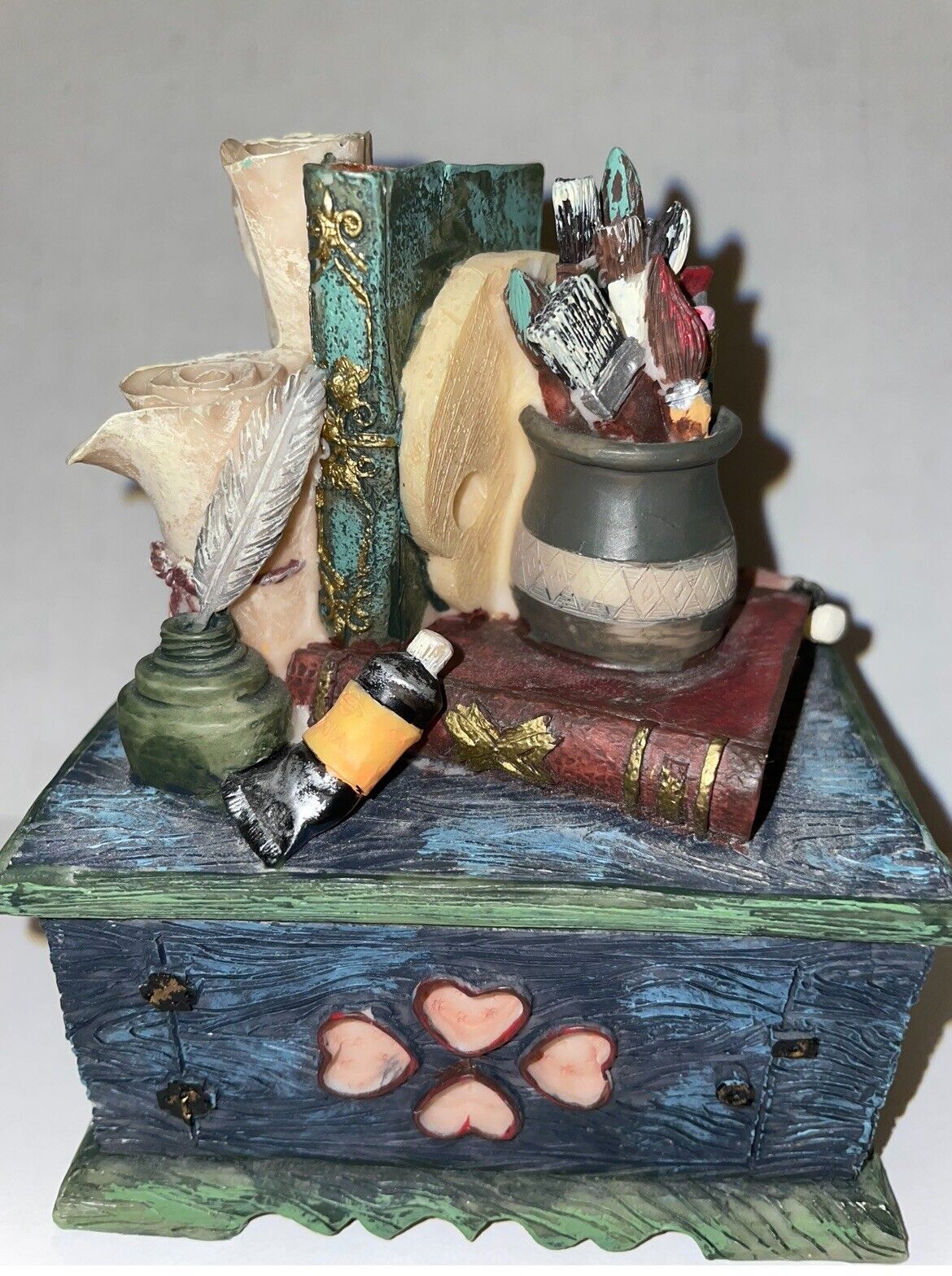 Vintage Turtle King Corp Artist Themed Trinket Box