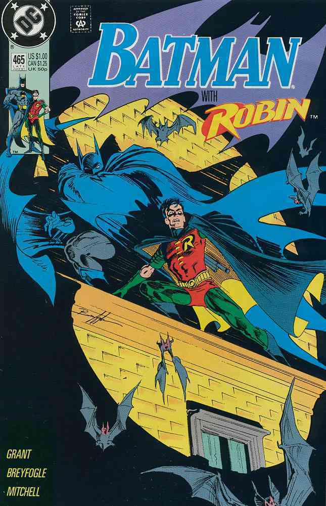 BATMAN #465 VERY FINE/ NEAR MINT 1991 DC COMICS