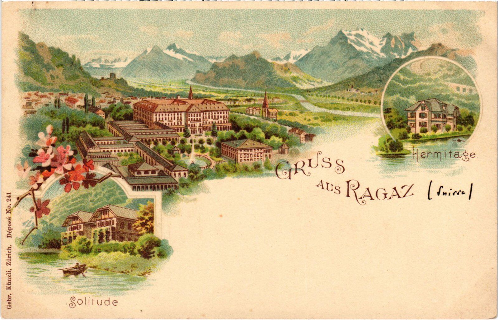 PC SWITZERLAND GREETING FROM CHIAS LITHO (a59840)