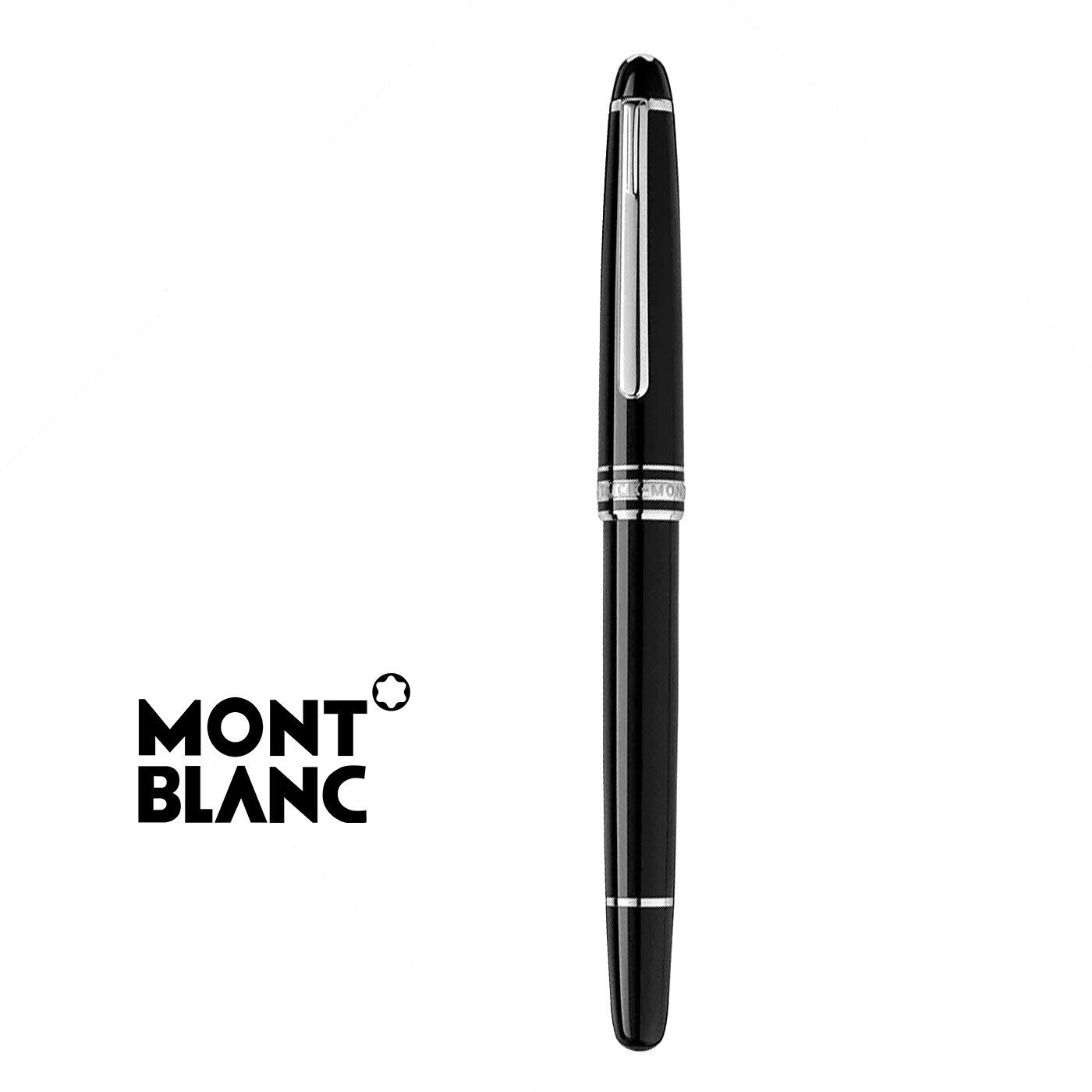  Montblanc  Meisterstuck Classique Platinum Rollerball Black Pen Unique Gift 4 U