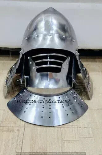 Medieval 18 GA Steel Japanese Samurai SCA Warrior Armour Collectible Helmet