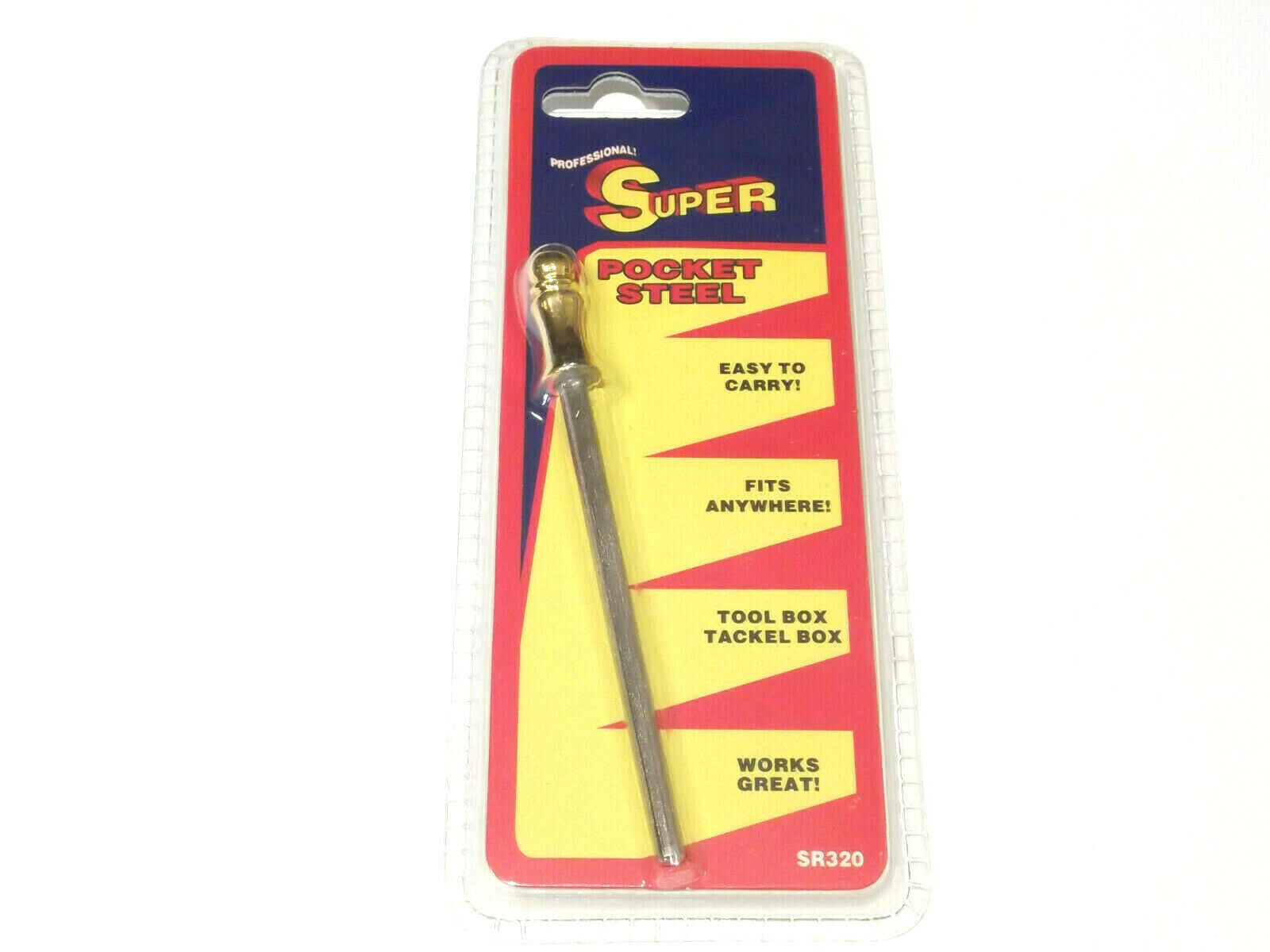 SUPER SR320 Mini Pocket Knife Sharpening Steel Rod 3 3/4\