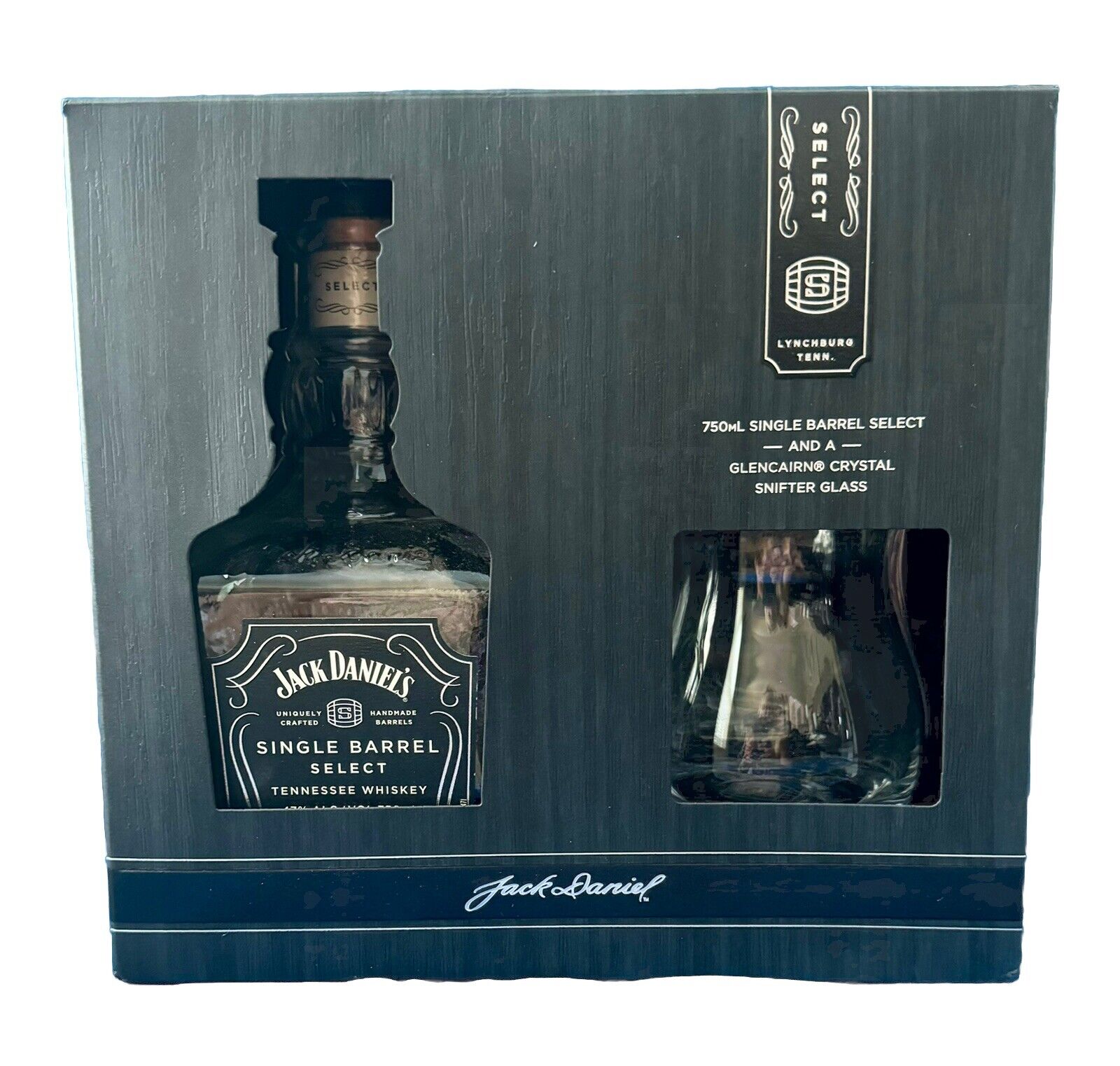 Jack Daniel’s Single Barrel Select Empty Bottle 750ml w/ Box & Snifter 9/16/22