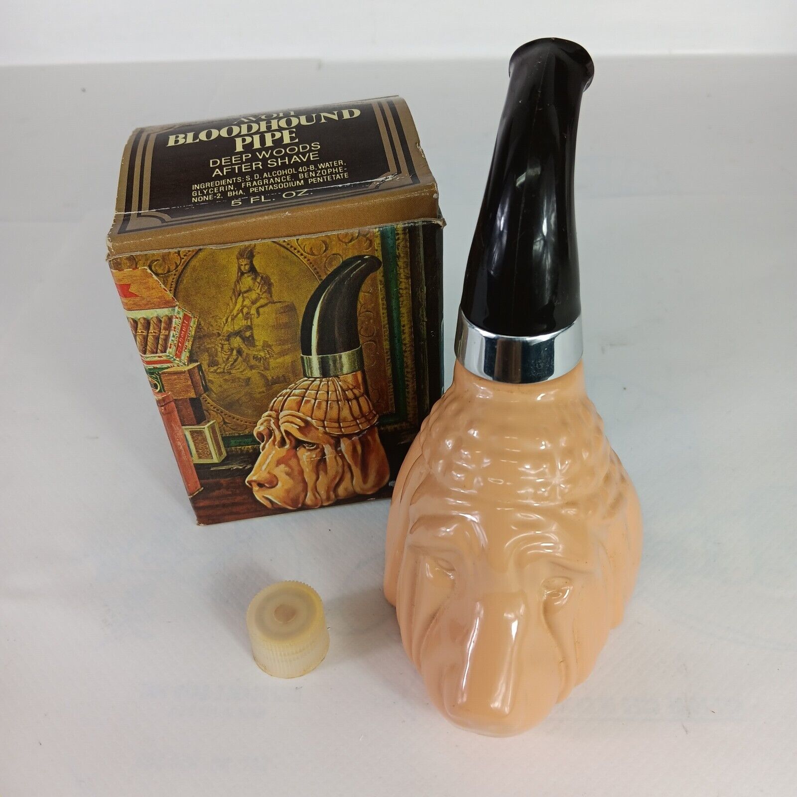 Vintage Avon Bloodhound Pipe Wild Country After Shave (FULL) In Original Box