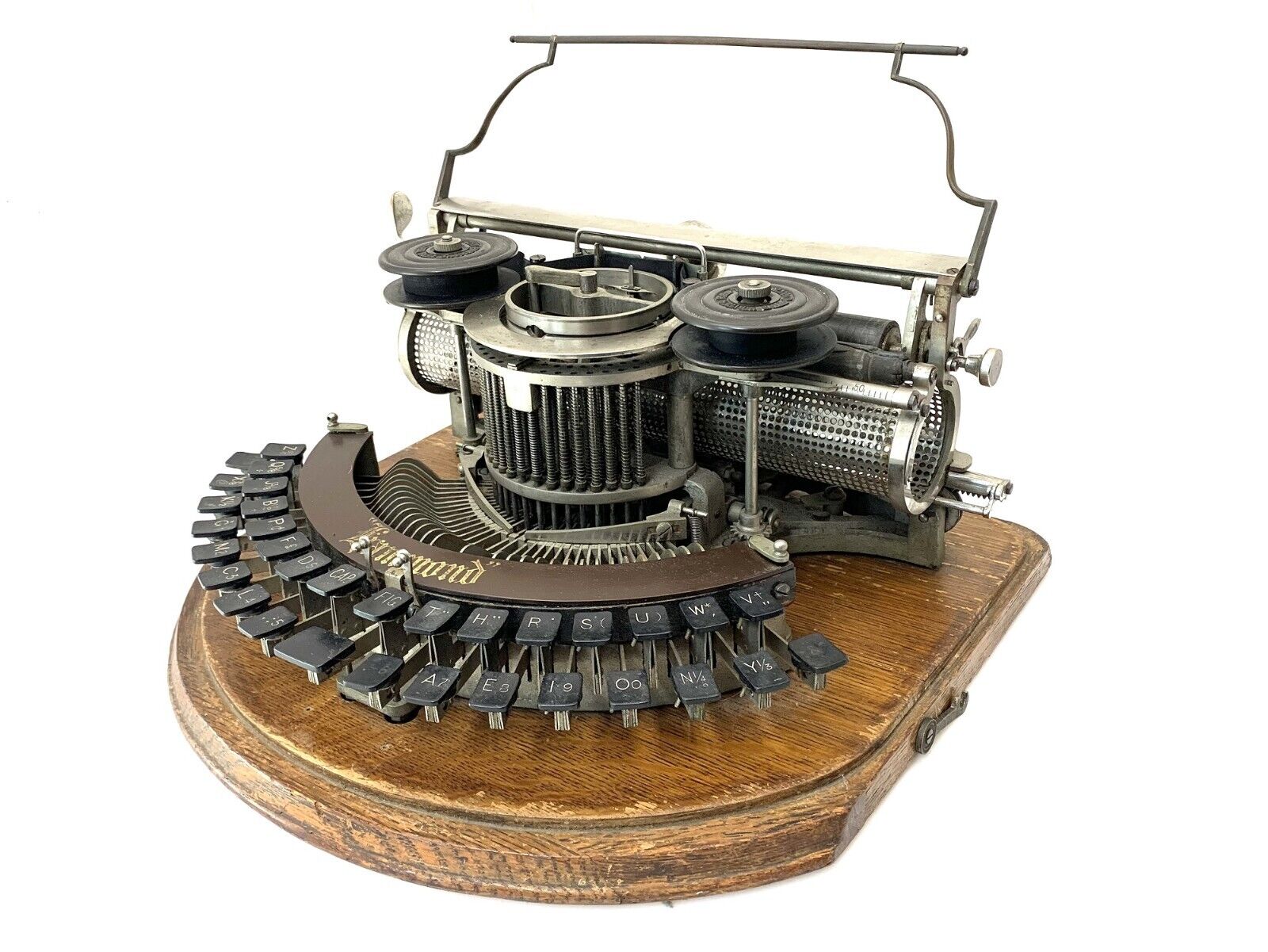 Rare c.1887 Hammond No.1 Typewriter A&S Remodel Antique Schreibmaschine Vtg 打字机