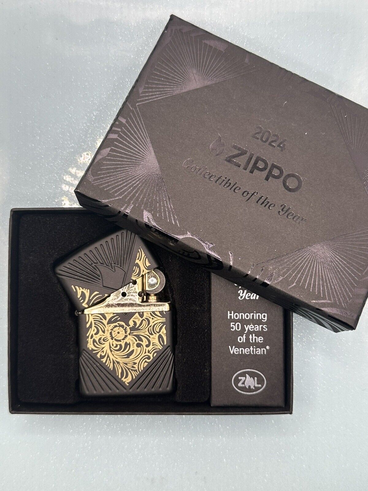 2024 Collectible Of The Year Venetian Zippo Lighter 40626 Low Number # 306/5000