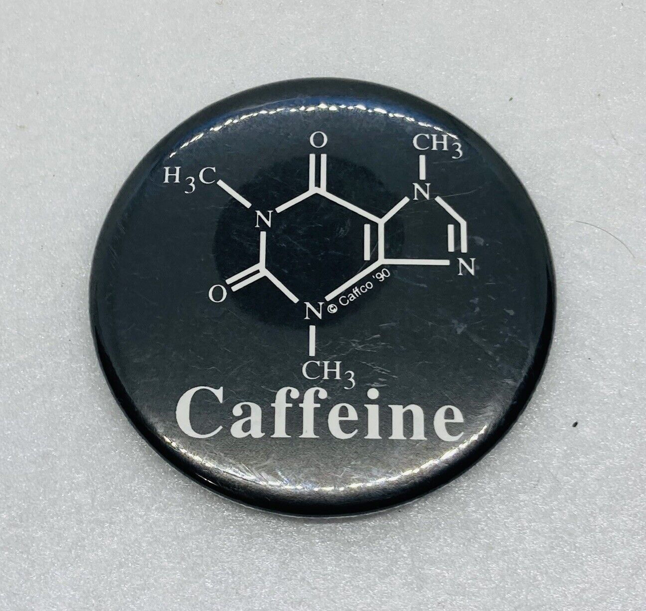 Vintage Caffeine Chemical Formula Fridge Magnet 2.5” Chemistry Art Decor 23