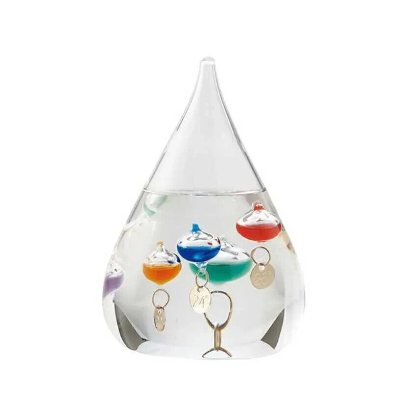 Large 22cm Galileo free standing tear drop thermometer