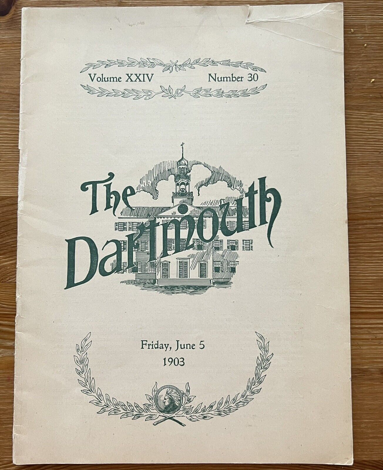 ATQ 1903 Dartmouth Magazine Vol 24 Issue 30 Many Local Business Advertisement