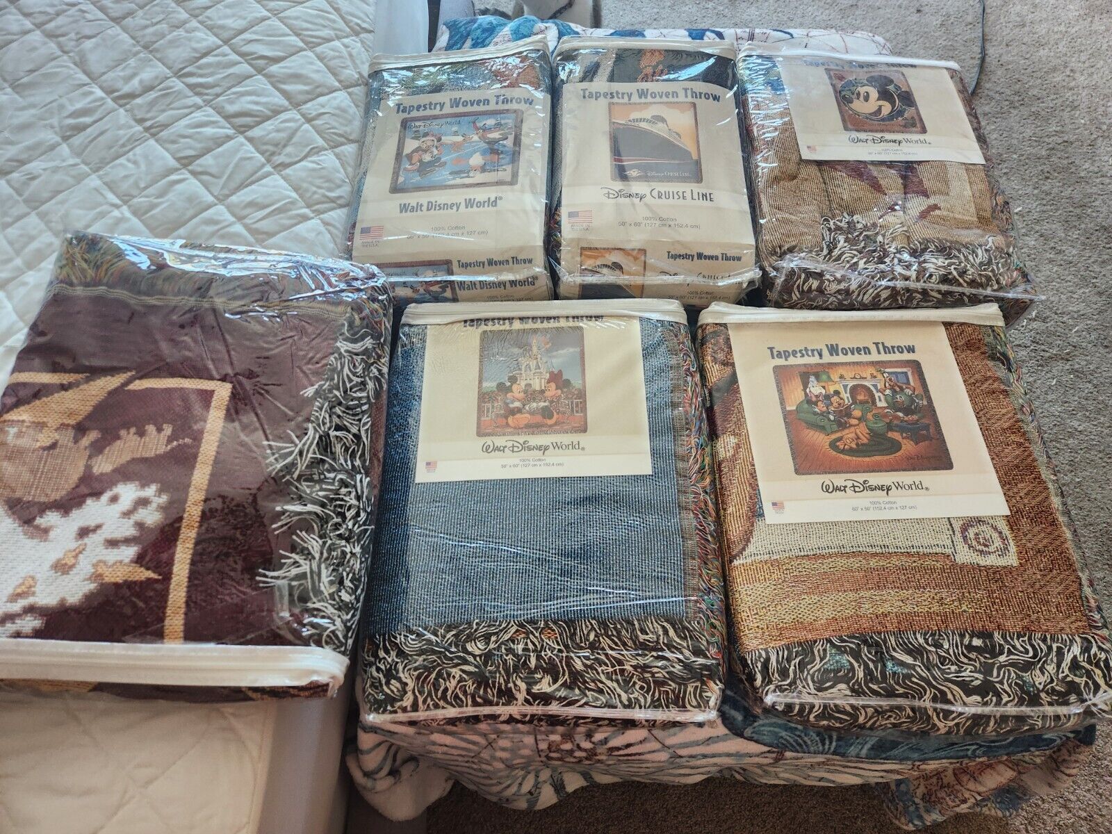 WDW - Tapestry Blankets - Set Of 6