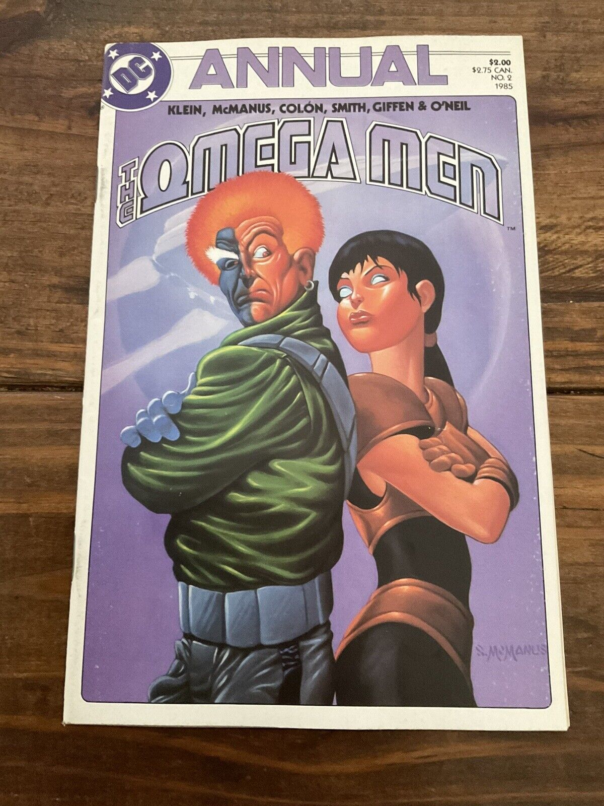 Omega Men Annual #2 1985 VF
