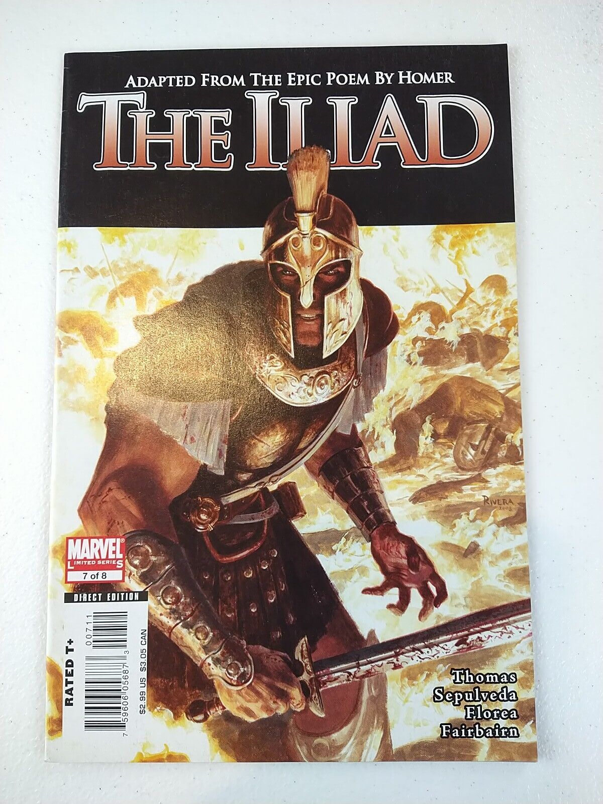 The Illiad #7 (2008 Marvel Comics) HTF Limited Series, Achilles Hector Homer