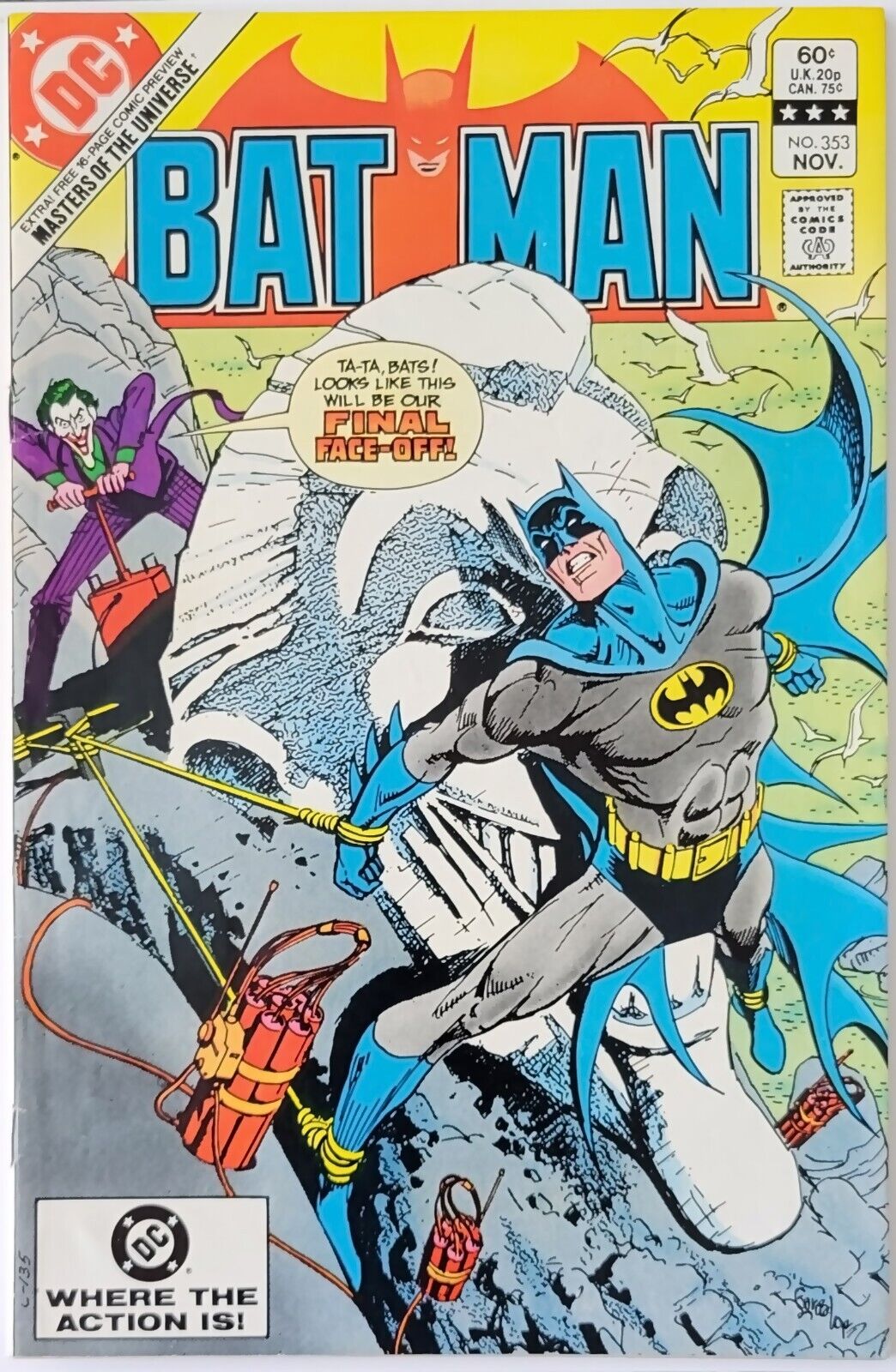 Batman #353 (1982) Vintage Key Comic | Joker Cover Art, Harlan Quinn Reference