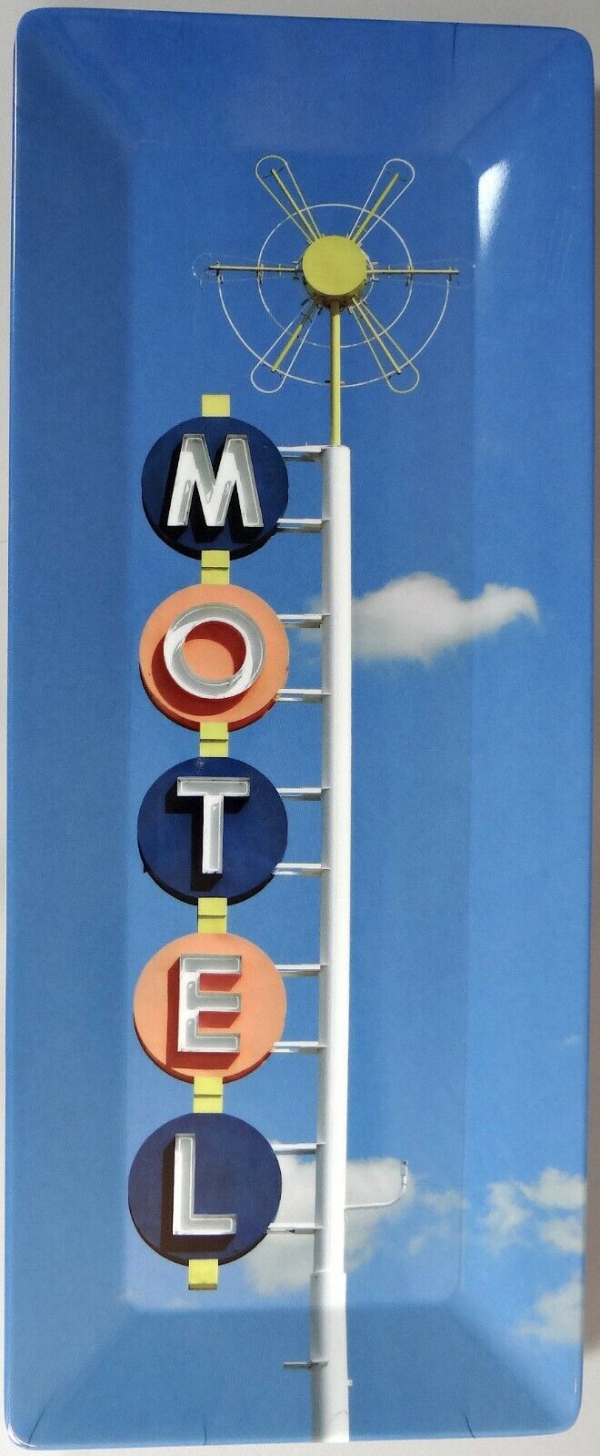 Retro Motel Sign Photograph Melamine Plastic Tray Martin Yeeles Bobs Your Uncle