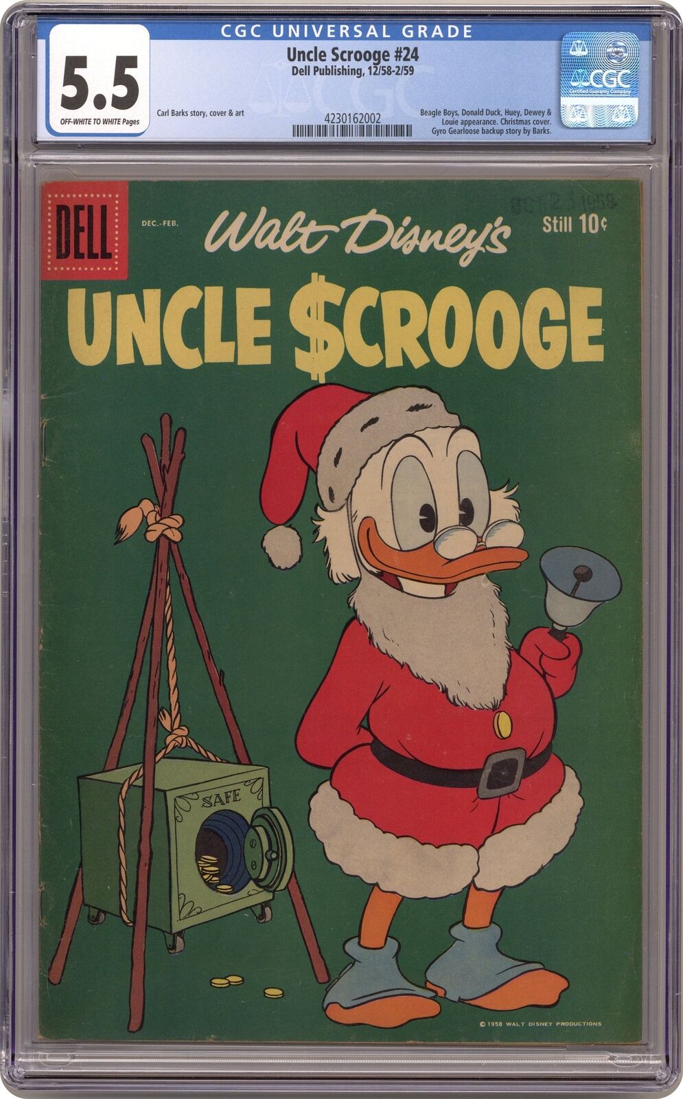 Uncle Scrooge #24 CGC 5.5 1959 4230162002