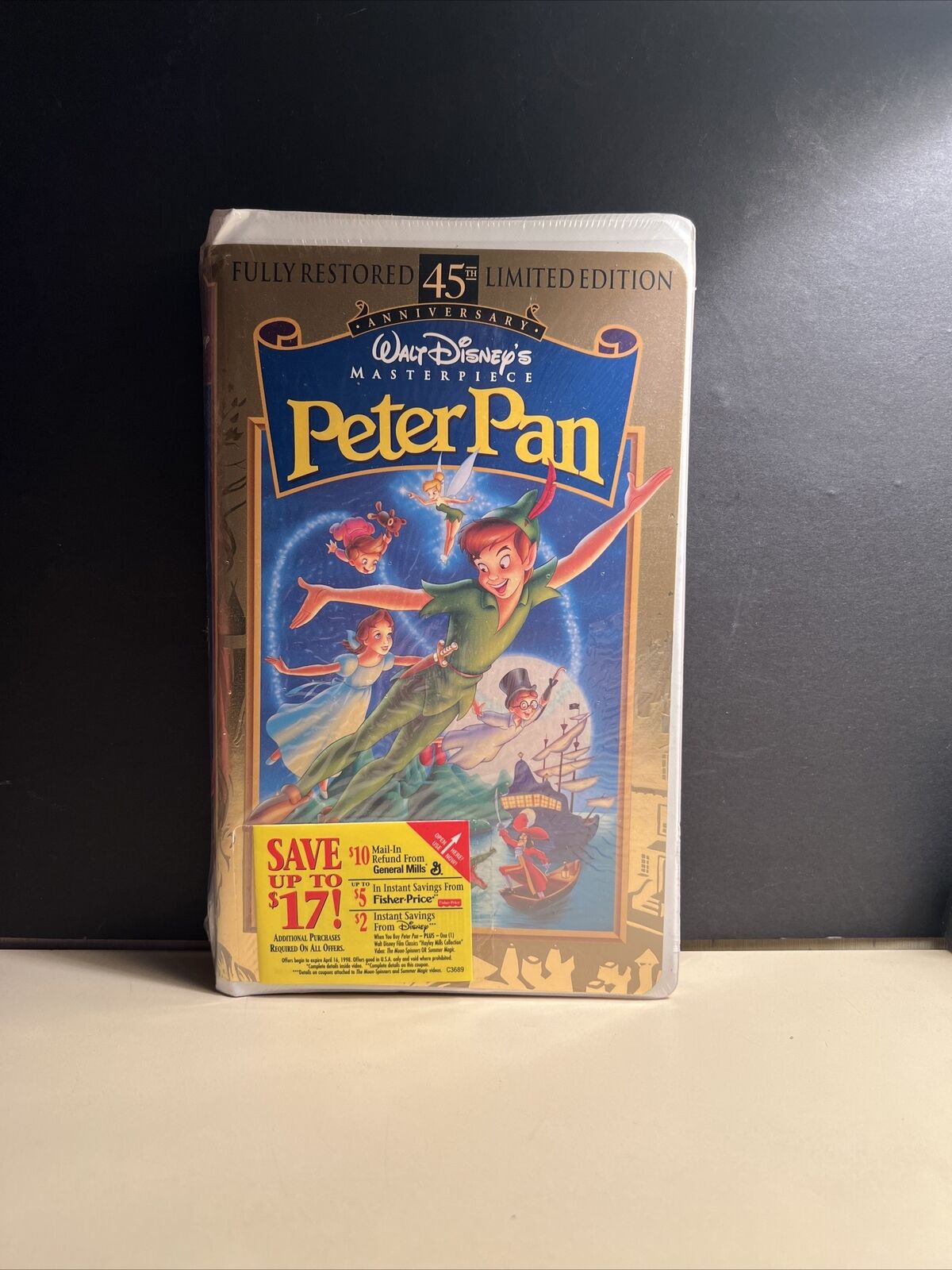 Disney\'s Peter Pan VHS 45th Anniversary Limited Edition Brand New Fully Restored