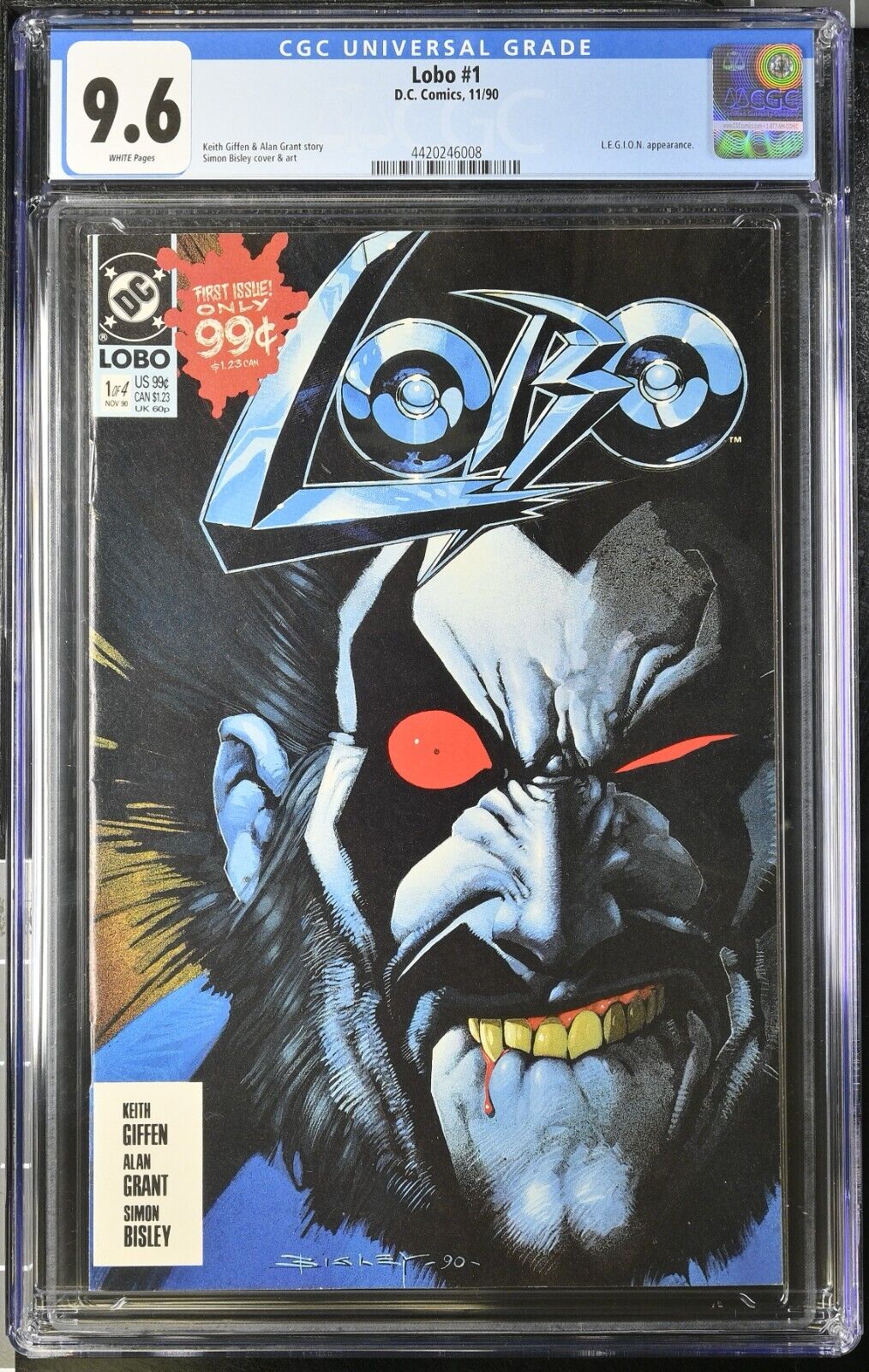 🔑🔥🔥🔥Lobo #1, Direct Edition, KEY - Origin of Lobo, CGC 9.6, DC  1990 246008