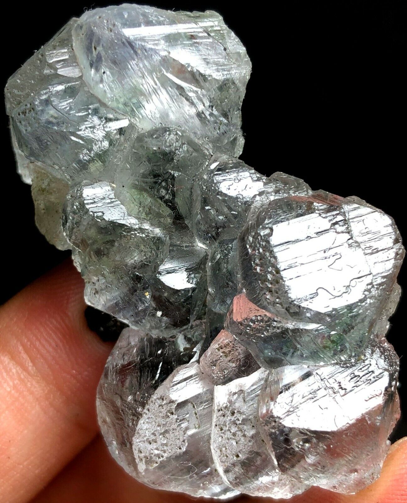 43g NATURAL Fantastic Cubic Triangular energy source FLUORITE QUARTZ Crystal 