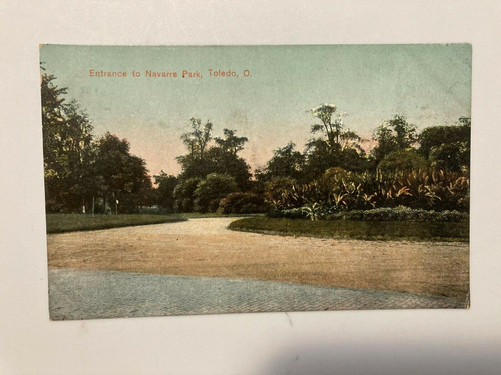C.1914 Vintage Entrance To Navarre Park, Toledo, Ohio Postcard