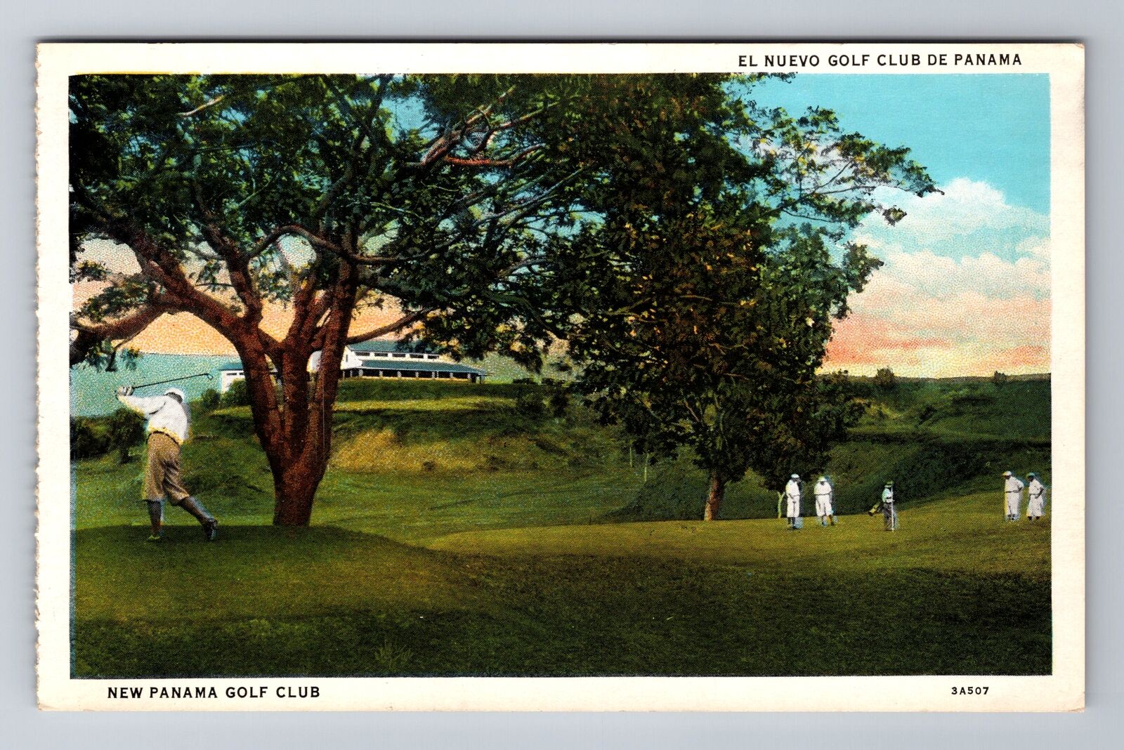 De Panama, Panama, El Nuevo Golf Club c1920, Vintage Postcard