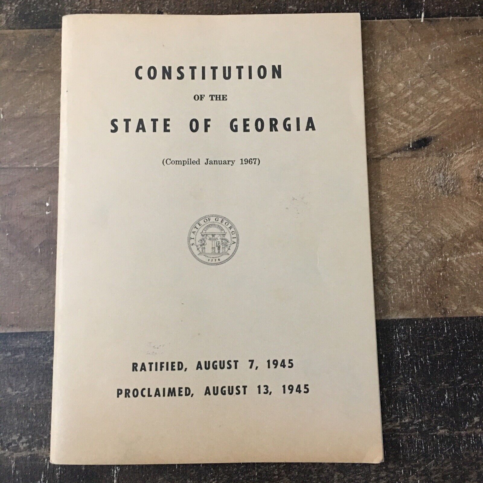 Constitution Of The State Of Georgia, 1945
