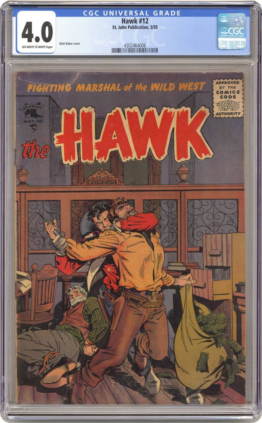 Hawk, The #12 CGC 4.0 1955 4302464006