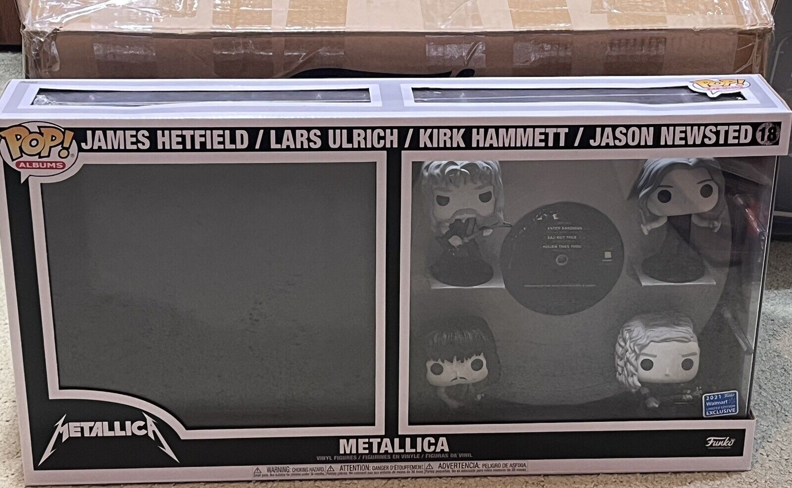 Metallica Funko Pop Black Album New Walmart Exclusive Brand New In Shipper Box