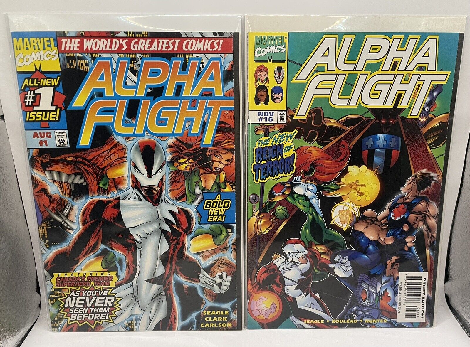Alpha Flight #1 & 16(Marvel Comics August 1997) ,1st Appearances