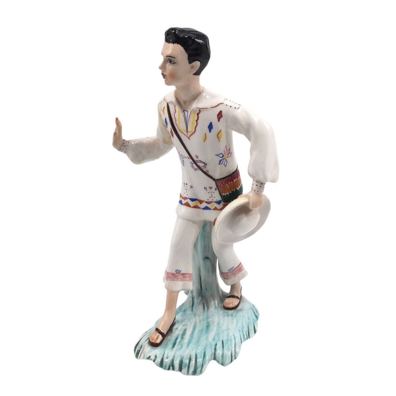 G Girardi Figurine Made in Italy Dancing Man 10\'\' Porcelain Ceramic #559 EUC