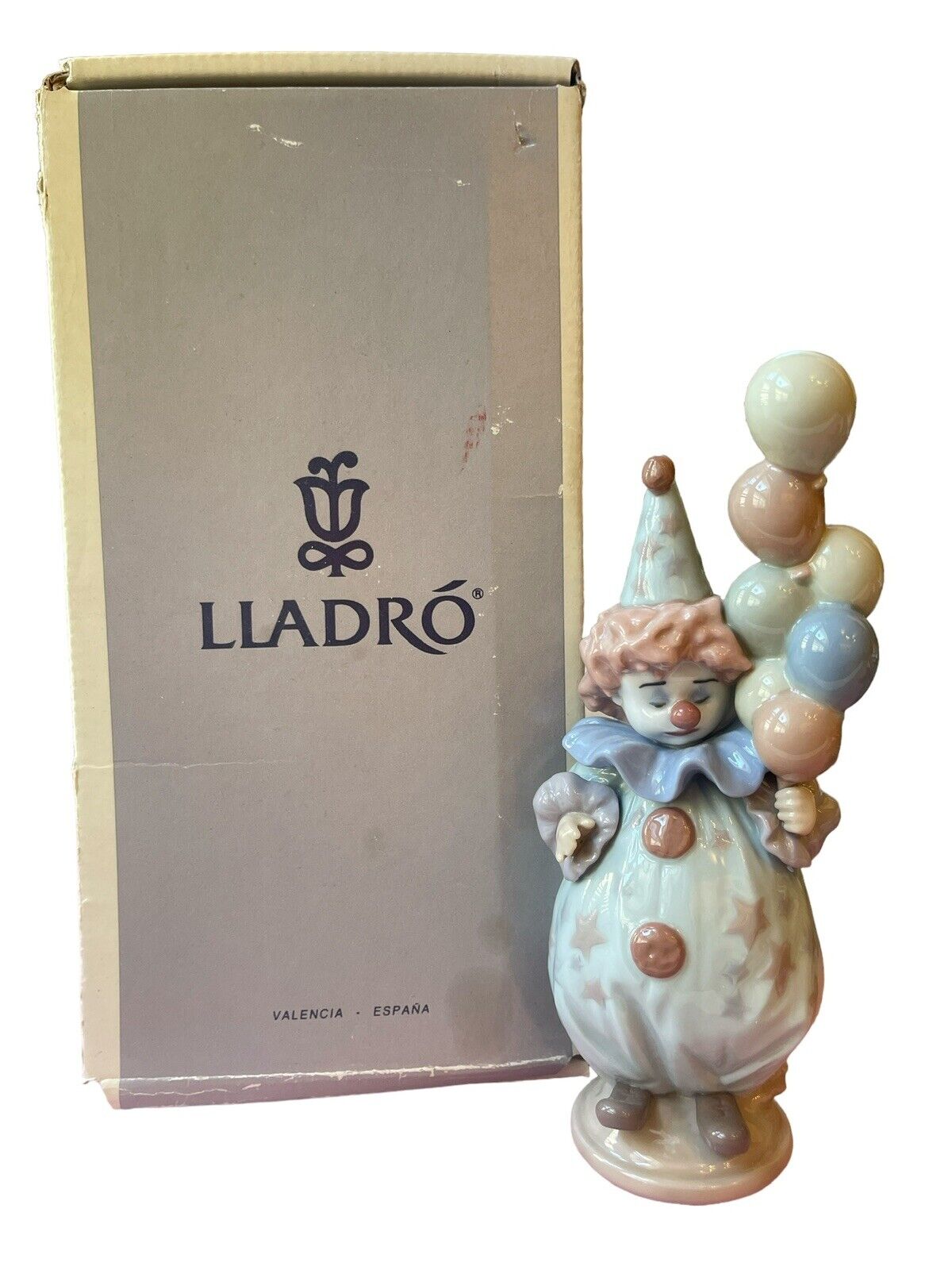 Vintage Lladro Littlest Clown Figurine w Original Box 7.25\