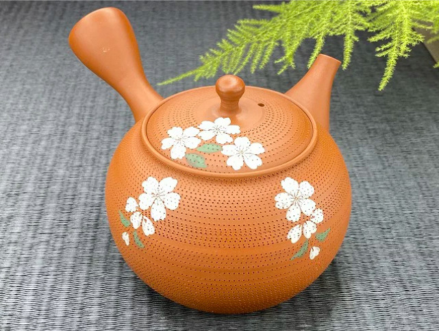 Tokoname Hand-made Ceramic mesh Teapot -Gyokko- Japanese Kyusu 400cc #TC76