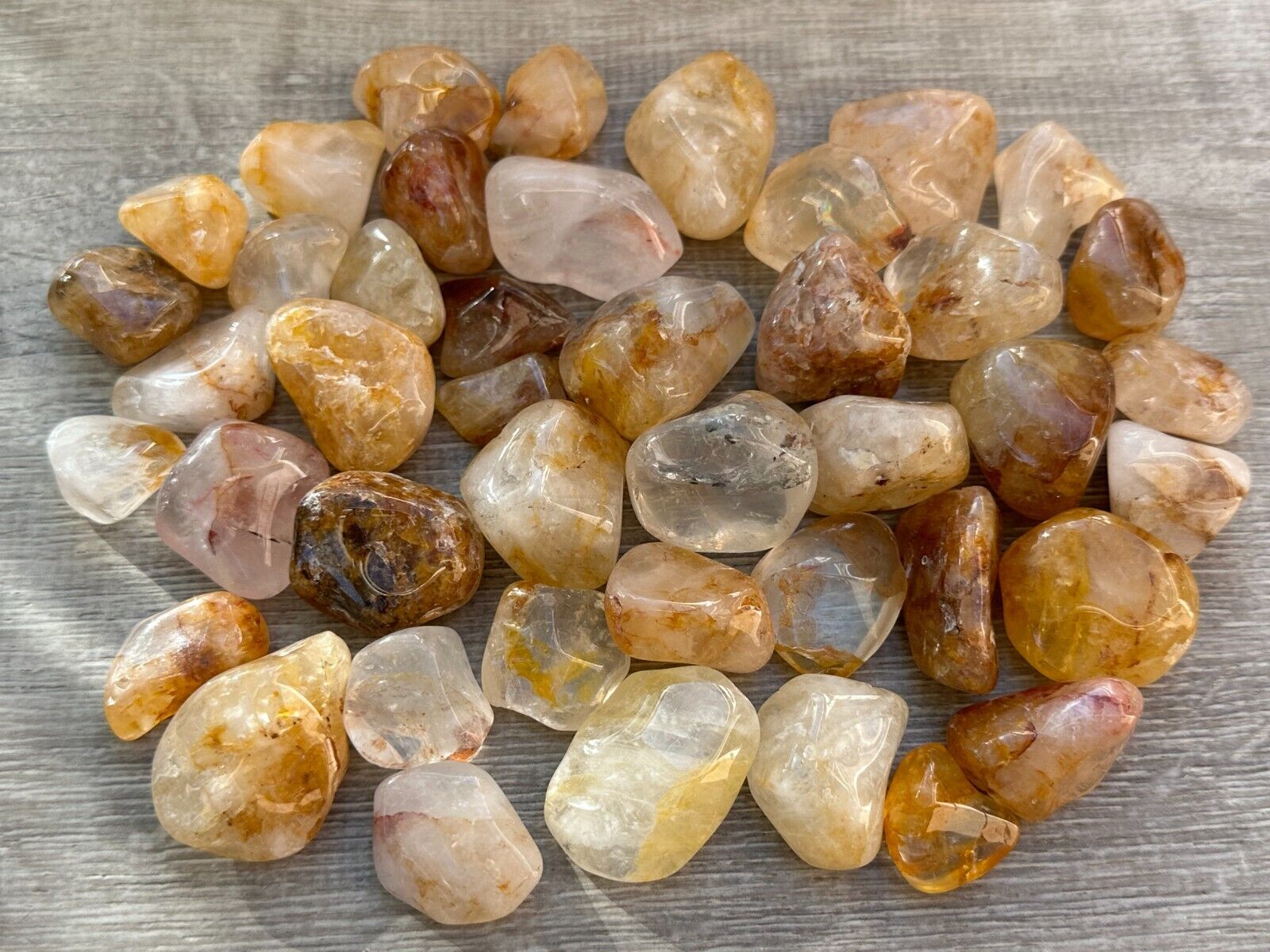 Grade A++Golden Healer Quartz Tumbled Stones 0.75-1.25\