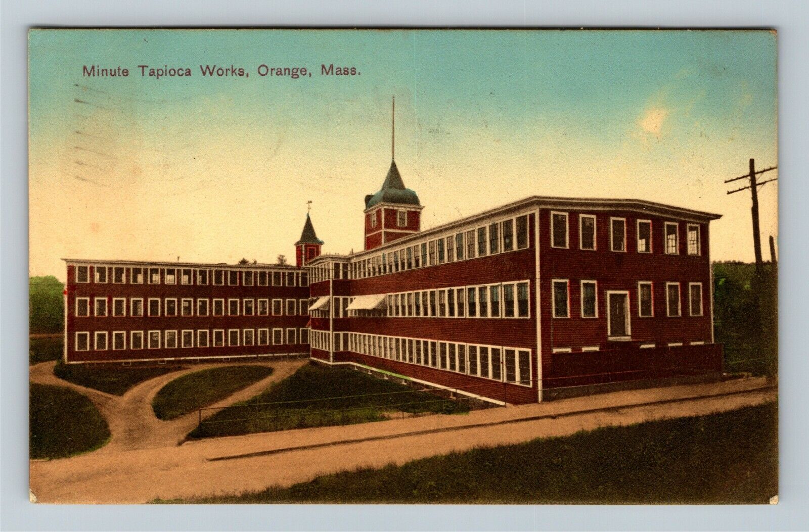 Orange MA-Massachusetts, Minute Tapioca Works Co., c1908 Vintage Postcard