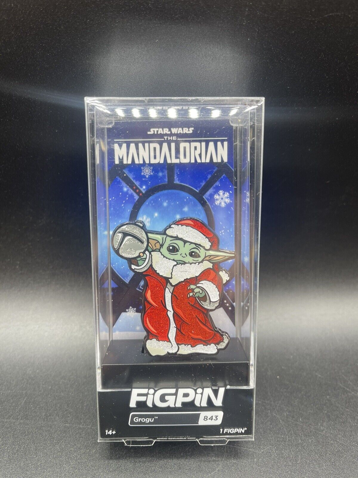 FiGPiN Christmas Grogu 843 The Mandalorian Child Star Wars LE 1000