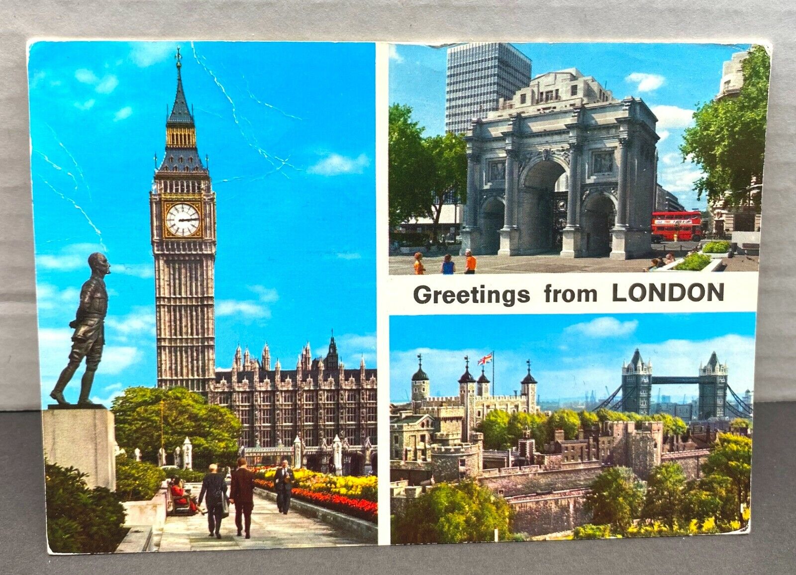 Greetings From Tower of London Souvenir Posted Postcard UK