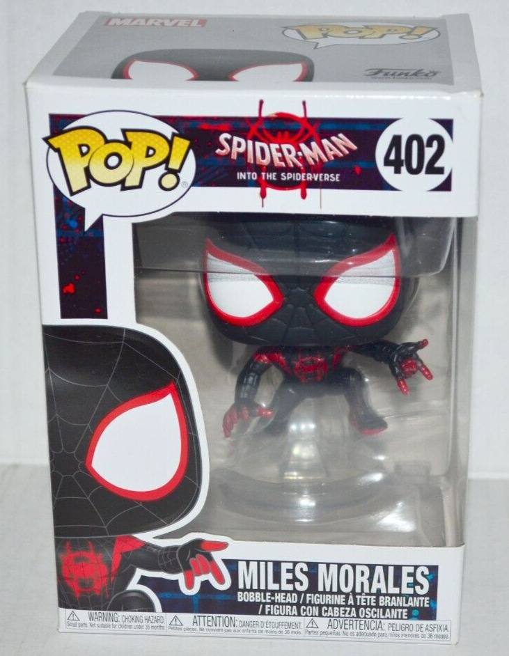 Funko POP Spider-Man Into The Spider-Verse Miles Morales #402 Vinyl Figure NM🔥