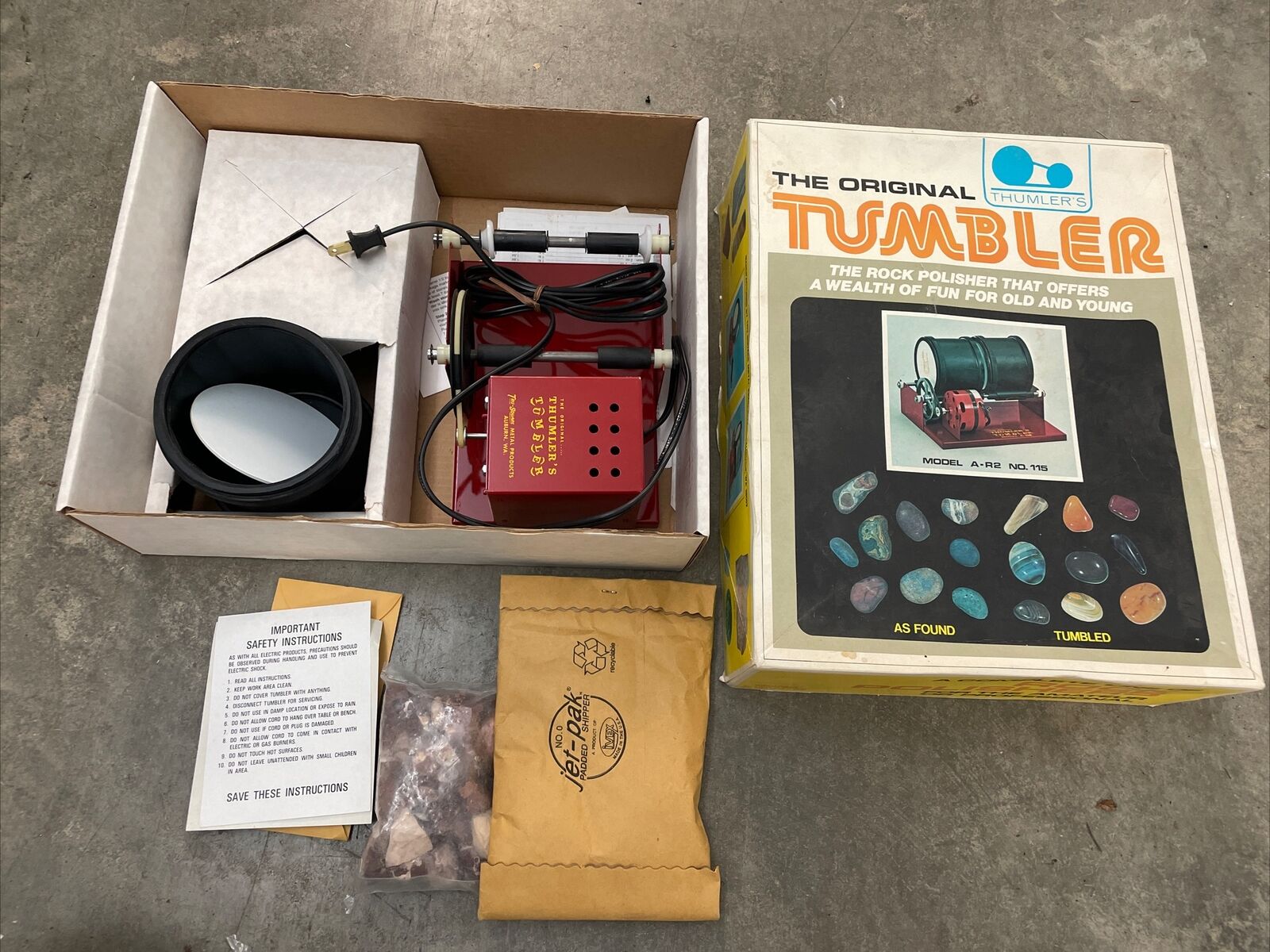 Thumler's Rock Tumbler Model T Tru-Square Metal Products