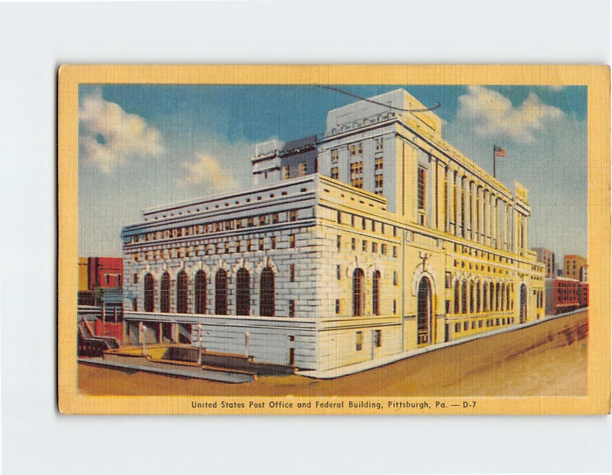 Postcard United States Post Office and Federal Building Pittsburgh PA USA