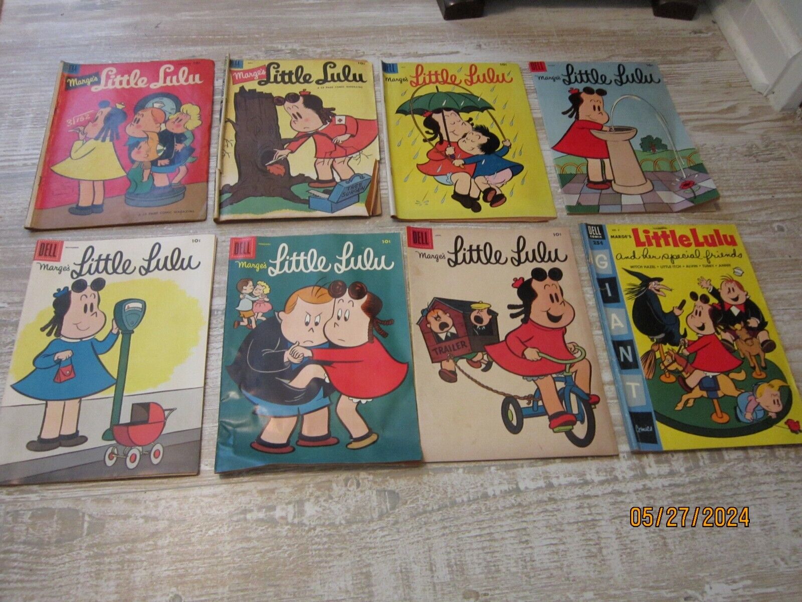 Marge's Little Lulu Lot of 8 Golden Age #56,59,85,86,89,92,94 & Dell Giant #3