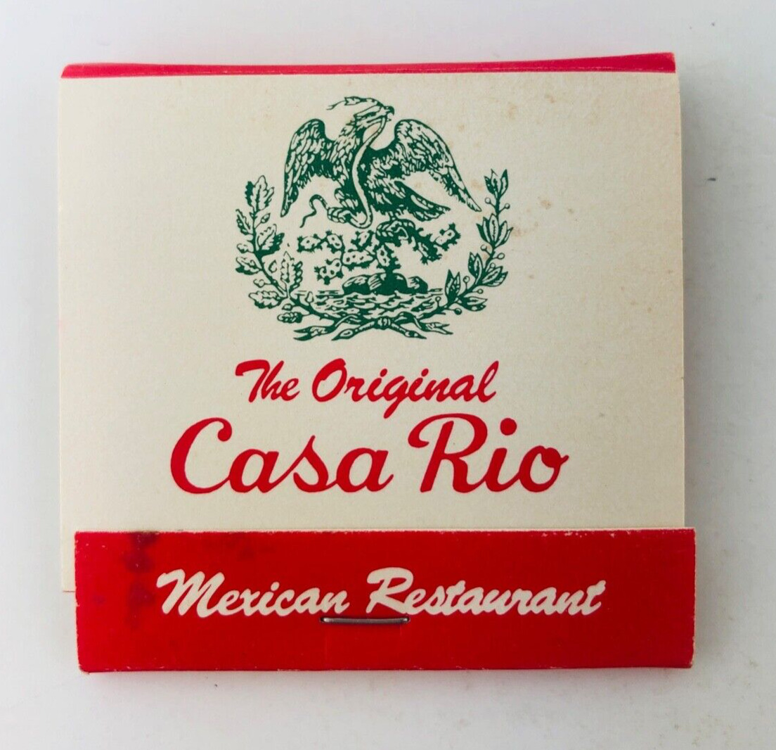 Vintage The Original Casa Rio Mexican Restaurant San Antonio Texas TX 1980\'s