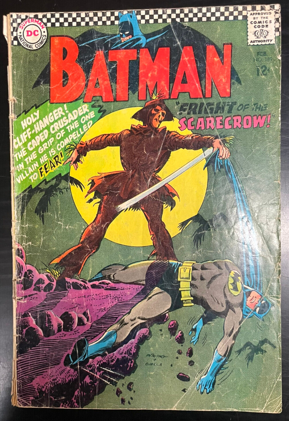 RARE Batman #189  KEY COMIC -1967 1st Silver Age Scarecrow DC Comics Vintage