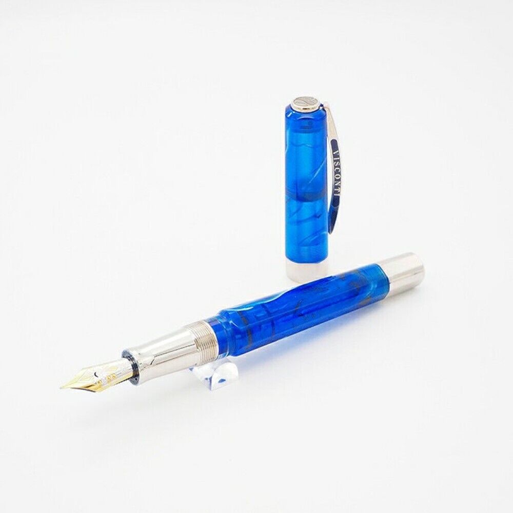 VISCONTI Opera Master Demo Blue Fountain Pen 18K  Medium Used